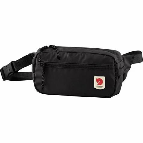 Fjällräven Women High Coast Waist Bag Black PH354084 Philippines